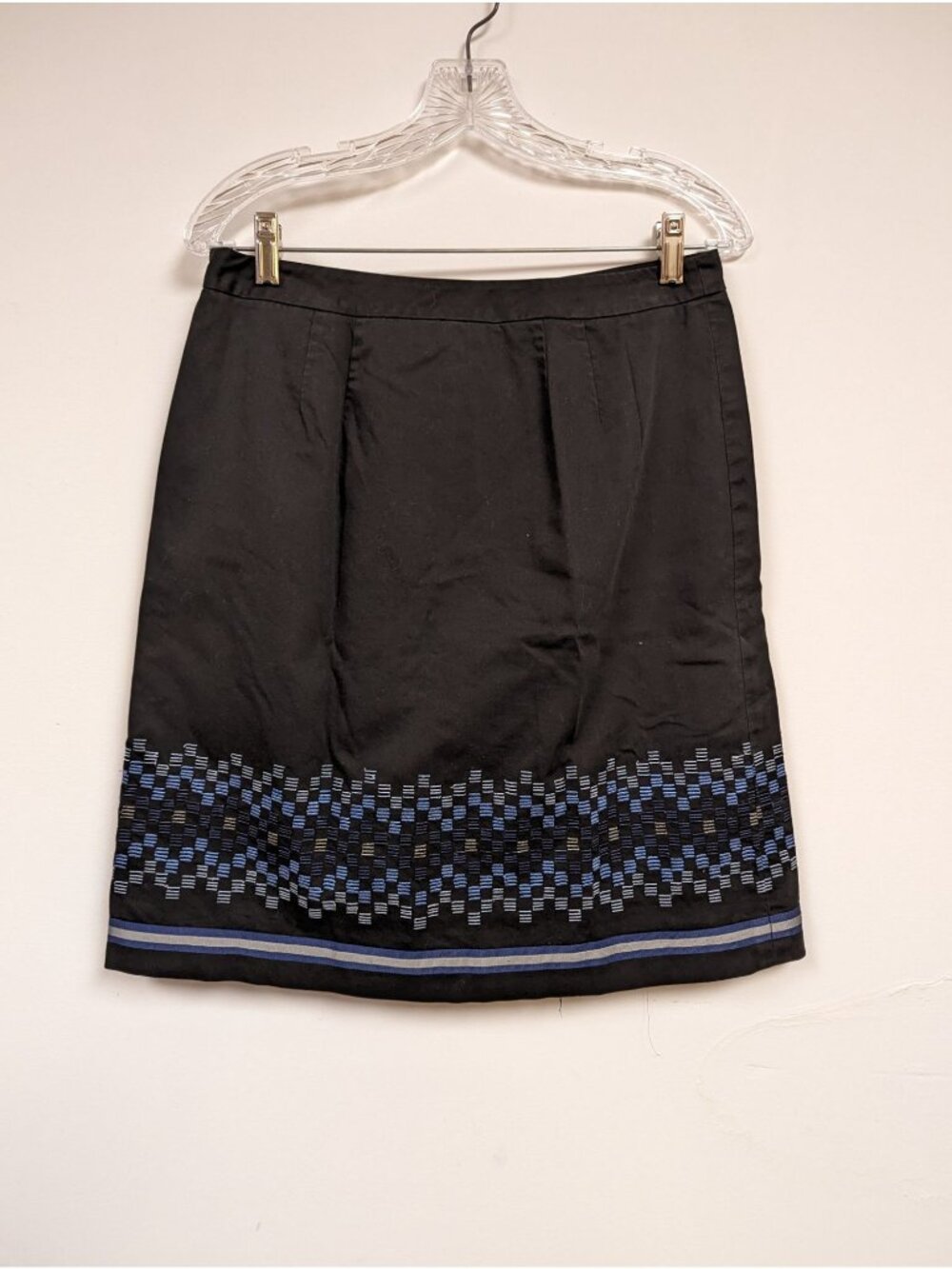 Loft Womens Aline Modest Skirt Black Size 4 Lined